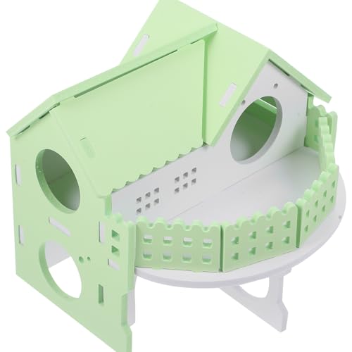 ARTSEWPLY Hamster Holzhaus Kleintier Versteck Nager Schlafhaus für Meerschweinchen Zwerghamster Haustier Rückzugsort Ganzjährig Geeignet Warm und Bequem von ARTSEWPLY