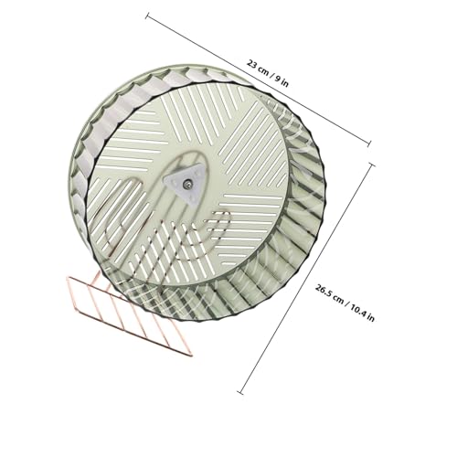 ARTSEWPLY Hamster Laufrad mit Stabilem Metallständer Geräuscharmes Laufrad für Hamster Rennmäuse und Chinchillas Großes Grünes Hamsterrad als Fitnessspielzeug zur Beschäftigung und von ARTSEWPLY