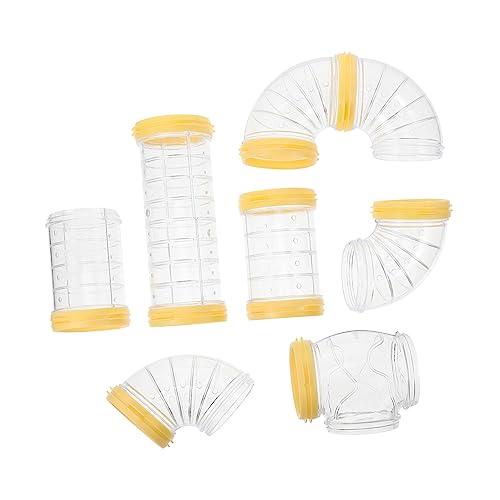 ARTSEWPLY Hamsterkäfig Erweiterung Tunnel Teilig DIY Maze Connector Kunststoffröhren für Kleintiere Wie Meerschweinchen Hamster Eichhörnchen Igel Robust Einfach zu Montieren Externes von ARTSEWPLY