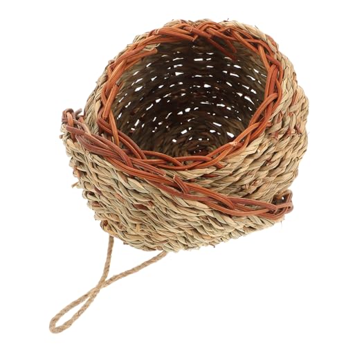 ARTSEWPLY Handgefertigtes Handgewebtes Vogelnest aus Natürlichem Stroh Großes Hängendes Nistmaterial für Wellensittiche Nymphensittiche und Kleine Vögel Sicherer Warmer Rückzugsort im Käfig ARTSEWPLY Handgefertigtes Handgewebtes Vogelnest aus Natürlichem Stroh Großes Hängendes Nistmaterial für Wellensittiche Nymphensittiche und Kleine Vögel Sicherer Warmer Rückzugsort im Käfig von ARTSEWPLY