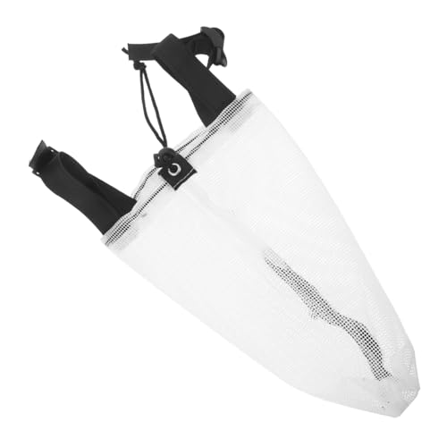 ARTSEWPLY Haustiermückenmaske Kopfschutz für Haustiere Haustierhaube Gesichtswache für Outdoor Hund abnehmbare Vollkopfhaubeermaske Kapuzengesichtsschutz für Welpen Hundemündung Nylon Weiß von ARTSEWPLY