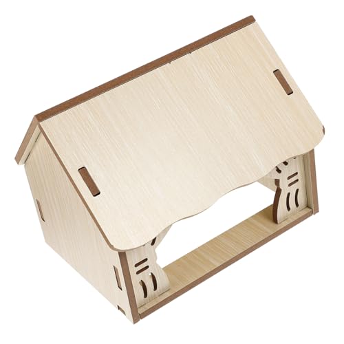 ARTSEWPLY Holz Hamster Versteck Haus mit Beißschutz DIY Bemalbar Spielhaus für Kleine Haustiere Geräuscharm Robust und Sicher als Rückzugsort und Trainingsspielzeug für Zwerghamster und ARTSEWPLY Holz Hamster Versteck Haus mit Beißschutz DIY Bemalbar Spielhaus für Kleine Haustiere Geräuscharm Robust und Sicher als Rückzugsort und Trainingsspielzeug für Zwerghamster und von ARTSEWPLY
