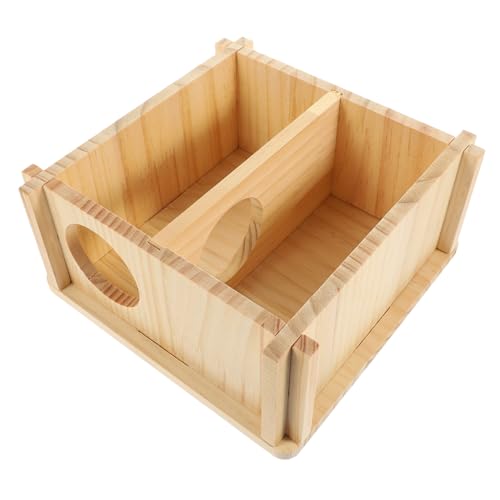 ARTSEWPLY Holz Hamsterhaus zum Verstecken und Schlafen Mehrzweck Nagerhaus für Hamster und Chinchilla DIY Bemalbar Haustierversteck Zubehör für Kleintierkäfig von ARTSEWPLY