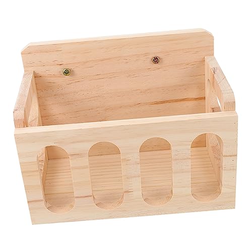 ARTSEWPLY Holz Heuraufe für Kleintiere Langlebiger Futterhalter für Kaninchen und Meerschweinchen Platzsparender Gras Futterspender Leicht zu Reinigen Fixierbar im Käfig Geeignet für von ARTSEWPLY