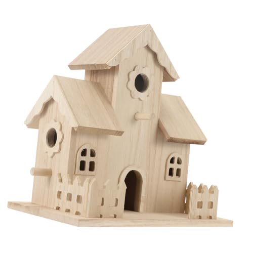 ARTSEWPLY Holz Vogelhaus Nistkasten Hängend mit Naturgetreuem Design Garten Dekoration Handgefertigt und Wetterfest für Vogel und Outdoor Nutzung ARTSEWPLY Holz Vogelhaus Nistkasten Hängend mit Naturgetreuem Design Garten Dekoration Handgefertigt und Wetterfest für Vogel und Outdoor Nutzung von ARTSEWPLY