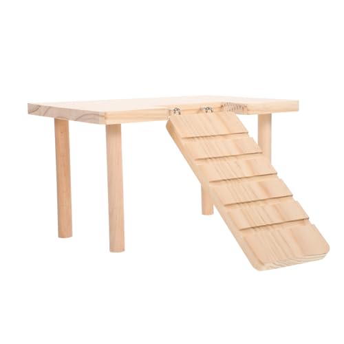 ARTSEWPLY Holzplattform mit Rampe für Meerschweinchen und Chinchilla Multifunktionales Kletterspielzeug Fördert Bewegung Koordination und Balance Geeignet für Hamsterkäfige und Kleine ARTSEWPLY Holzplattform mit Rampe für Meerschweinchen und Chinchilla Multifunktionales Kletterspielzeug Fördert Bewegung Koordination und Balance Geeignet für Hamsterkäfige und Kleine von ARTSEWPLY