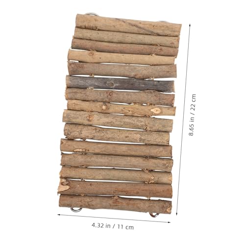ARTSEWPLY Holzstangen Reptilien Versteck Terrarium Dekoration DIY Schildkröten Sonnenplattform Sicheres Holzversteck für Kleine Echsen Frösche und Schlangen Natürlicher Unterschlupf und von ARTSEWPLY