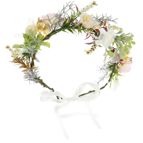 ARTSEWPLY Hunde Blumen Halsband Verstellbar Leicht mit Schleife Dekorativer Blumenkranz für Hunde und Geeignet für Hochzeit Party Bilder Haustier Halsband Geschenk und Alltagsgebrauch von ARTSEWPLY