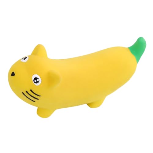 ARTSEWPLY Hundespielzeug Banane Kauspielzeug aus Latex mit Quietschfunktion Zahnpflegend und Beißfest für Kleine bis Mittelgroße Hunde und Welpen zur Zahnreinigung und Beschäftigung von ARTSEWPLY
