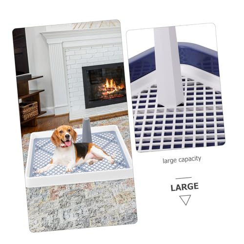 ARTSEWPLY Hundetoilette Kunststoff mit Spritzschutz Große Hundetoilette Urinbecken und Kotbehälter Vielseitiges Haustier wc für Kleine und Mittelgroße Hunde rutschfest und Langlebig von ARTSEWPLY