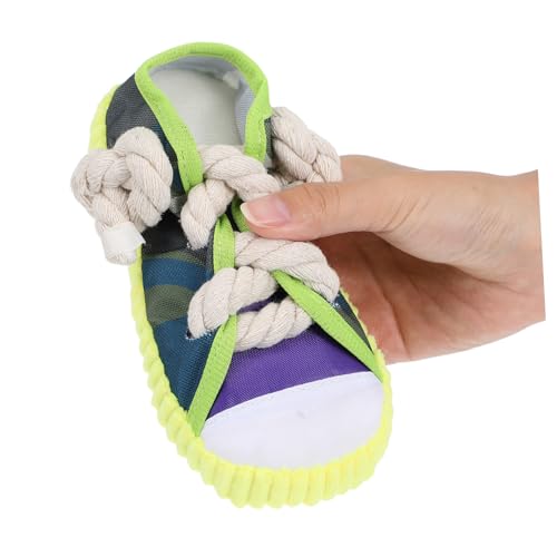 ARTSEWPLY Interaktives Squeaky Slipper in Schuhform Robustes Kauspielzeug aus Langlebigem Material für Kleine und Mittelgroße Hunde Geräuschaktiviert für Drinnen und Draußen Unterstützt von ARTSEWPLY