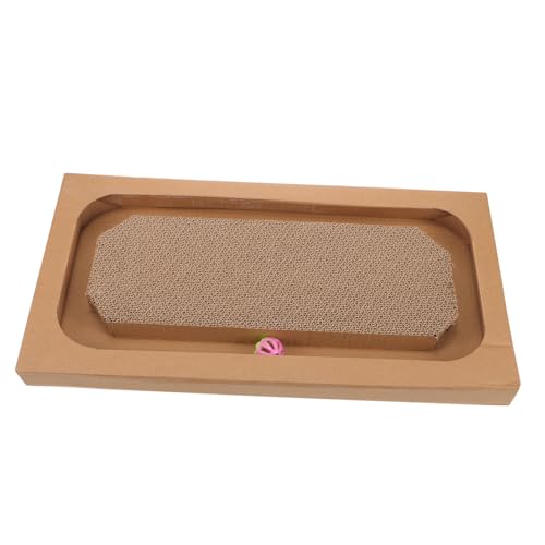 ARTSEWPLY Interessantes Kratzbrett Katze aus Langlebiger Pappe mit Glockenball Stabiles Indoor Katzenkratzbrett für Krallenpflege Spiel und Entspannung Geeignet für Hauskatzen ARTSEWPLY Interessantes Kratzbrett Katze aus Langlebiger Pappe mit Glockenball Stabiles Indoor Katzenkratzbrett für Krallenpflege Spiel und Entspannung Geeignet für Hauskatzen von ARTSEWPLY