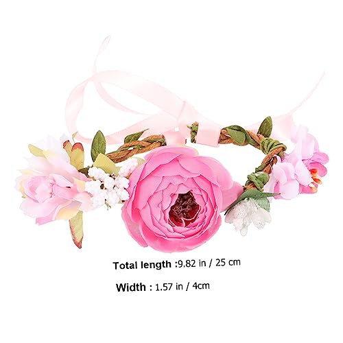 ARTSEWPLY Katze Halsband Blumenkranz Leichtes Haustierhalsband mit Zartem Blütendekor Komfortabel und Hautfreundlich Geeignet für Katzen und Kätzchen bei Festen und Fotosessions von ARTSEWPLY
