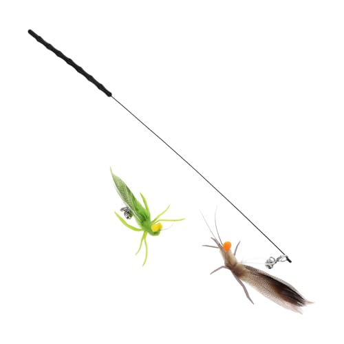 ARTSEWPLY Katzenspielzeug Angelrute Katzenspielzeug Zauberstab Mit Glocke Katzenstab Nachfüller Katzenangelstab Stab Mit Nachfüller ARTSEWPLY Katzenspielzeug Angelrute Katzenspielzeug Zauberstab Mit Glocke Katzenstab Nachfüller Katzenangelstab Stab Mit Nachfüller von ARTSEWPLY