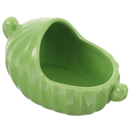 ARTSEWPLY Keramik Hamster Badewanne Grün Kleines Haustier Sandbad Robustes Badezimmer Geeignet für Hamster Meerschweinchen und Kleine Nager Einfach zu Reinigen und Staubfrei von ARTSEWPLY
