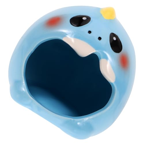 ARTSEWPLY Keramik Nest für Kleine Haustiere Kleines Sommer hamsterhaus mit Pinguin Design Kühles Versteck und Schlafplatz für Meerschweinchen Igel und Chinchillas Zufällige Zufällige Farbe von ARTSEWPLY