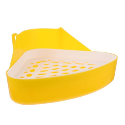 ARTSEWPLY Kleintier Toilette aus Robustem Kunststoff Dreieckig für Kaninchen Meerschweinchen Hamster Chinchilla Geruchsminderndes Platzsparend für Eckkäfige für Junge Haustiere ARTSEWPLY Kleintier Toilette aus Robustem Kunststoff Dreieckig für Kaninchen Meerschweinchen Hamster Chinchilla Geruchsminderndes Platzsparend für Eckkäfige für Junge Haustiere von ARTSEWPLY
