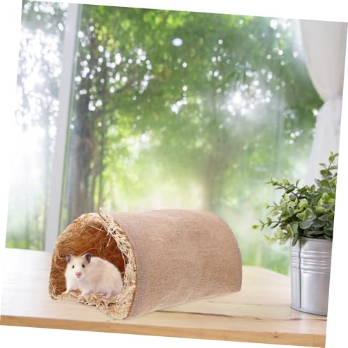 ARTSEWPLY Kleintier Tunnel Warmes Versteck Kuschelnest für Kaninchen Hamster Meerschweinchen Winterhaus Schutz für Kleine Haustiere von ARTSEWPLY