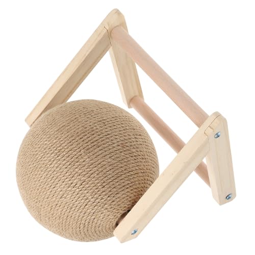 ARTSEWPLY Kratzball Katze Sisalball Kratzspielzeug Stabil Langlebig Katzensicher für Zuhause und Tierbedarf Interaktives Katzenspielzeug Mittelgroß Khaki von ARTSEWPLY