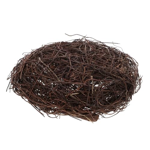 ARTSEWPLY Künstliches Vogelnest aus Rattan Handgefertigte Gartendeko Wetterfestes Vogelhaus zum Aufhängen Leichtes und Robustes Dekorationsornament für Innen und Außenbereiche von ARTSEWPLY