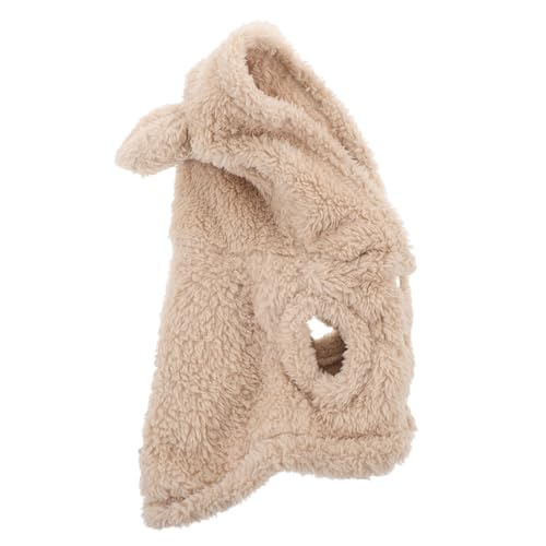 ARTSEWPLY Kuscheliger Hundepullover mit Hasenohren aus Weichem Polyester Leichter Kapuzen-hundemantel für Kleine Hunde und Katzen Wärmende Winterkleidung für Kleine Haustiere von ARTSEWPLY