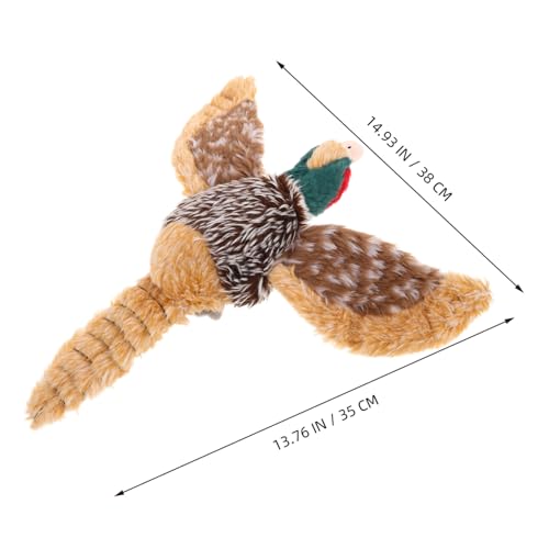 ARTSEWPLY Langlebiges Quietsch-hundespielzeug aus Robustem Plüsch Interaktives Kuscheliges Wildhuhn-kauspielzeug für Kleine Mittlere und Große Hunde Fördert Bewegung und Geistige von ARTSEWPLY