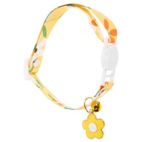 ARTSEWPLY Leuchtendes Katzenhalsband mit Glocke Verstellbares Atmungsaktives Schmuckhalsband für Kätzchen und Haustiere Festliches Accessoire für und Partyspaß von ARTSEWPLY