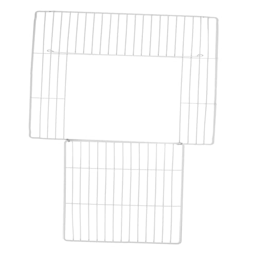 ARTSEWPLY Modulares Katzenauslauf Zaunpanel Weißes Eisen Dichtgeflecht mit Einwärtsklapptür Sicheres Haustiergehege für Katzen Kaninchen und Kleintiere Einfacher und Abbau von ARTSEWPLY