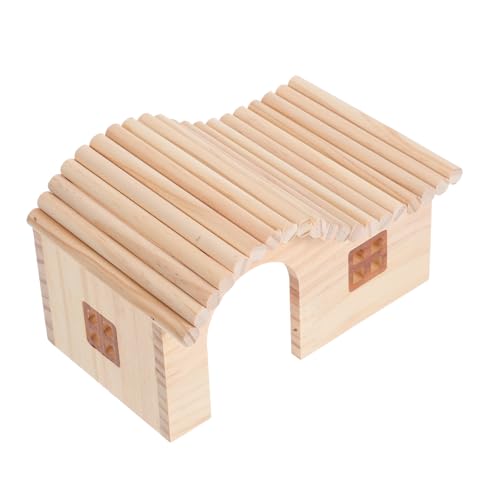 ARTSEWPLY Natürliches Hamsterversteck aus Holz Multifunktionales Versteckhaus für Kleine Haustiere Sicherer Rückzugsort für Hamster Igel und Mäuse Leicht zu Reinigen Platzsparend Gestaltet von ARTSEWPLY