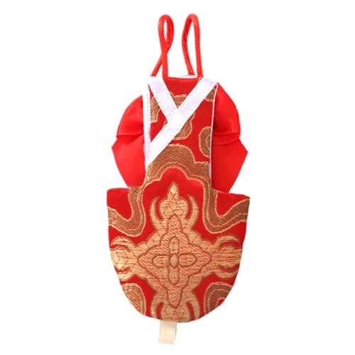 ARTSEWPLY Papageien Fluganzug aus Leichtem Material Pet Flying Costume mit Schleife Waschbar und Bequem XL Roter Pilotanzug für Wellensittich Nymphensittich und Ähnliche Vögel von ARTSEWPLY