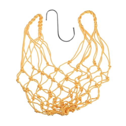 ARTSEWPLY Parrot Bird Feeding Net Bag aus Hochwertigem Nylon und Leichtes Langlebiges Geflügel Futternetz mit Hellem Design zur Fütterung und Foraging Geeignet für Papageien Hühner Hähne von ARTSEWPLY