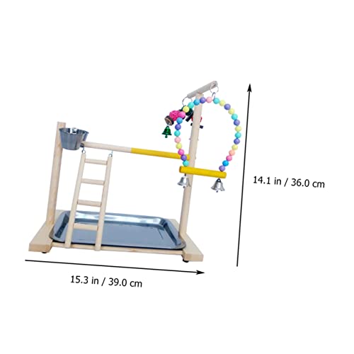 ARTSEWPLY Parrot Stand Spielplatz aus Robustem Holz Kletter und Kauspielzeug für Papageien Wellensittiche und Kleine Vögel Geruchsneutral Langlebig für Zuhause und Büro Zufällige Farbe ARTSEWPLY Parrot Stand Spielplatz aus Robustem Holz Kletter und Kauspielzeug für Papageien Wellensittiche und Kleine Vögel Geruchsneutral Langlebig für Zuhause und Büro Zufällige Farbe von ARTSEWPLY