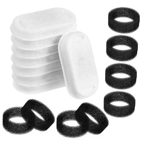 ARTSEWPLY Pet Fountain Filter Ersatzset Teilig mit Aktivkohle und Vliesstoff Effiziente Wasserfiltration für Katzen und Hundetrinkbrunnen Sauberer Wasserspenderfilter für Gesunde Haustiere von ARTSEWPLY