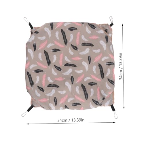 ARTSEWPLY Plüsch Hängematte für Kleine Haustiere Dicke Warme Hamster Hängematte Weiches Kuscheliges Nest für Meerschweinchen für Kalte Winter Hängendes Haustierbett ARTSEWPLY Plüsch Hängematte für Kleine Haustiere Dicke Warme Hamster Hängematte Weiches Kuscheliges Nest für Meerschweinchen für Kalte Winter Hängendes Haustierbett von ARTSEWPLY