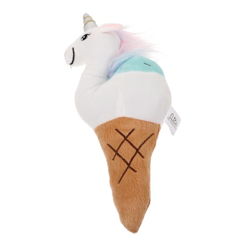 ARTSEWPLY Quietschendes Plüsch Hundespielzeug Einhorn Form Interaktives für Kleine Hunde Robustes Kauspielzeug zur Zahnpflege für Drinnen und Draußen Fördert Aktivität und Spielspaß von ARTSEWPLY