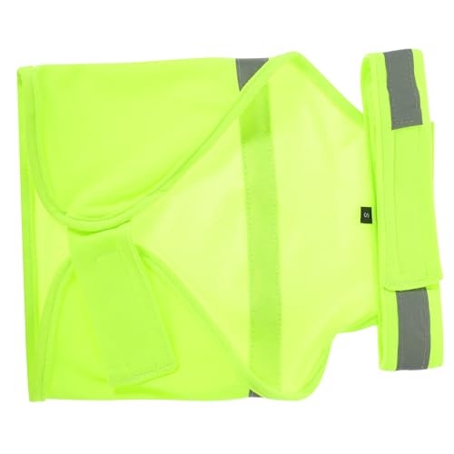 ARTSEWPLY Reflektierende Hundeweste Verstellbar Hohe Sichtbarkeit Sicherheitsweste für Kleine Mittelgroße Große Hunde Fluoreszierend Gelb Outdoor Schutz bei Dämmerung und Nacht von ARTSEWPLY