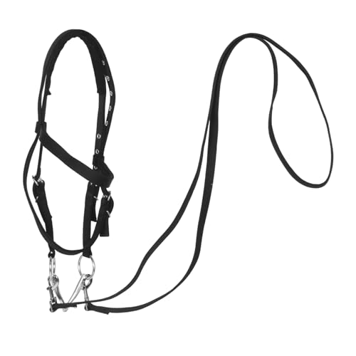 ARTSEWPLY Reiterrollen Englische Zäume Für Pferde Pferdehalfter Aus Seil Pferdeseil Rinderseilhalfter Halfter Für Pferde Halfterpferd Strickhalfter Nylon Black von ARTSEWPLY