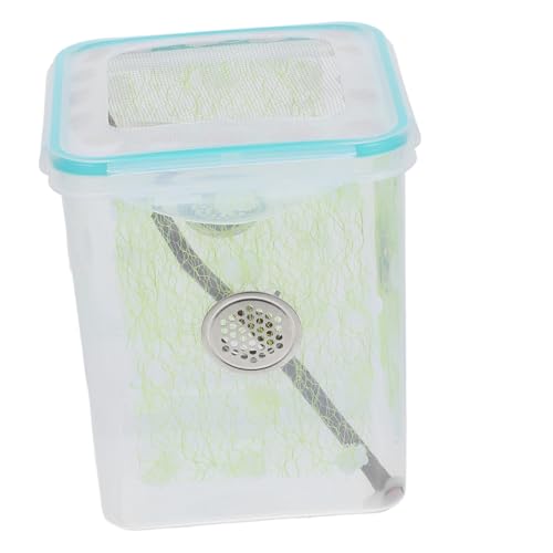 ARTSEWPLY Reptilien Fütterungsbox aus Stabilem Kunststoff mit Belüftungslöchern Tragbares Terrarium für Spinnen Grillen Schnecken Vielseitige Aufzuchtbox für Kleine Reptilien und Insekten von ARTSEWPLY