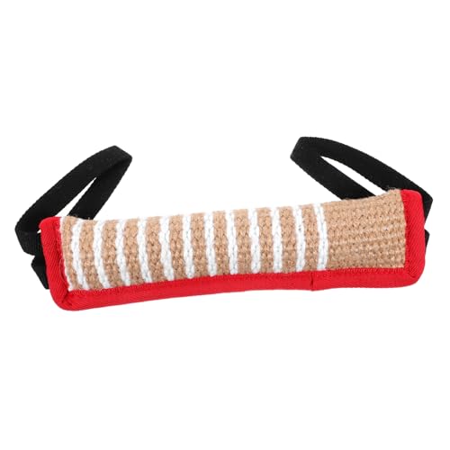 ARTSEWPLY Robustes Hundebisskissen aus Jute Langlebiges Zerrspielzeug für Große Hunde Interaktives Beißkissen zur Zahnpflege und Training Widerstandsfähiges Tauziehspielzeug für Welpen und von ARTSEWPLY