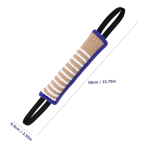 ARTSEWPLY Robustes Hundetraining Jute Kaukissen Large Dog Tug Toy Interaktives Beißkissen Für Training Apportieren Und Beschäftigung Aktiver Hunde von ARTSEWPLY