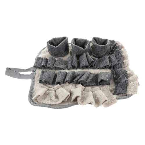 ARTSEWPLY Rutsch Foraging Pad aus Waschbar Langlebig für Hamster Kaninchen Haustiertraining Graue Schnüffelmatte zur Energieverbrennung und Futterersuche von ARTSEWPLY