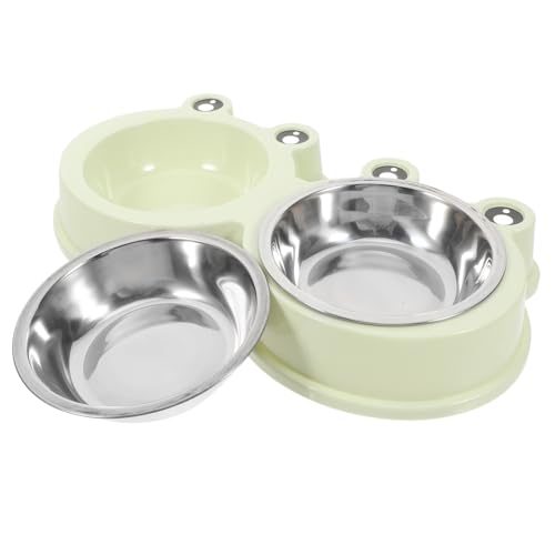 ARTSEWPLY Rutschfester Haustiernapf aus Langlebigem mit Frosch Design Geeignet für Katzen und Kleine bis Mittlere Hunde Futter und Wassersicher für Welpen und Katzen von ARTSEWPLY