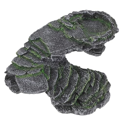 ARTSEWPLY Schildkröten Sonnenplattform Resin Robust Kletterrampe Versteck Aquarium Terrarium Zubehör für Reptilienbecken und Wasserschildkröten Habitat Dekoration von ARTSEWPLY