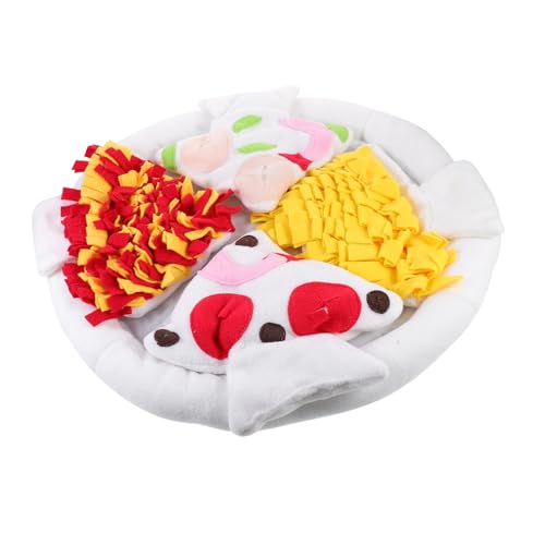 ARTSEWPLY Schnüffelmatte Hund Pizza Design rutschfeste Slow Eating Matte für Hunde und Katzen Zahnfreundliche Trainingsmatte zur Stressreduktion und Beschäftigung Langlebig und Farbenfroh ARTSEWPLY Schnüffelmatte Hund Pizza Design rutschfeste Slow Eating Matte für Hunde und Katzen Zahnfreundliche Trainingsmatte zur Stressreduktion und Beschäftigung Langlebig und Farbenfroh von ARTSEWPLY