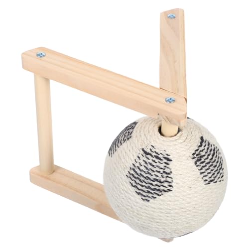 ARTSEWPLY Sisal Katzen Kratzball mit Stabilem Holzständer Langlebiges Interaktives Kratzspielzeug für Katzen Fördert Bewegung und Beschäftigung im Innenbereich ARTSEWPLY Sisal Katzen Kratzball mit Stabilem Holzständer Langlebiges Interaktives Kratzspielzeug für Katzen Fördert Bewegung und Beschäftigung im Innenbereich von ARTSEWPLY