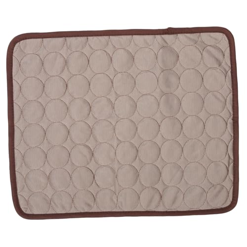 ARTSEWPLY Sommerliche Pet Pad Kühlmatte für Hunde und Katzen Atmungsaktiv und Faltbar als Kühlendes Hundebett S in Kaffee Geeignet für Zuhause Auto und Transportbox von ARTSEWPLY