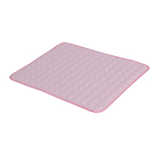 ARTSEWPLY Sommermatte Wiederverwendbar Haustier Schlafen Cool Kühlung Für Hunde Kalt Unterlage Drinnen Hundematratze Pet Chiller Matte Hund Kühlmatte Abdeckung Bett Größe Selbst- Rosa von ARTSEWPLY