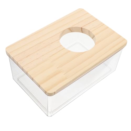 ARTSEWPLY Transparent Hamster Sand Bath Box Großes Rechteckiges Haustier Badezimmer Für Kleine Tiere Wie Hamster Und Zwerghamster Gerbil Zubehör Mit Klarem Sichtfenster Für Sicheren von ARTSEWPLY