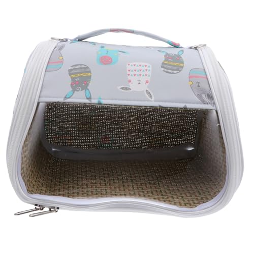 ARTSEWPLY Transparente Atmungsaktive Haustier Tragetasche für Hamster Eichhörnchen Chinchilla und Kleine Tiere Langlebig Warm und Praktisch für Reisen und Outdoor Ausflüge von ARTSEWPLY