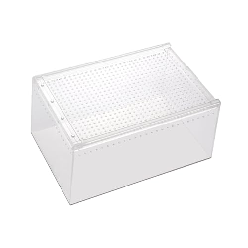 ARTSEWPLY Transparente Auslaufsichere Reptilienbox aus Multifunktionale Transportbox für Spinnen Frösche Schlangen Geckos mit Belüftung Robust und Geruchlos von ARTSEWPLY